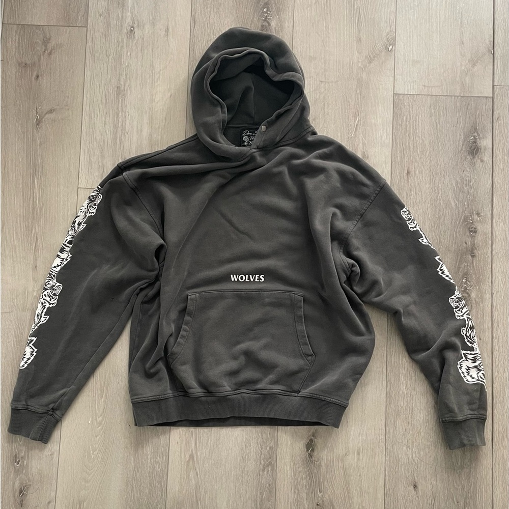 Darc Sport Slate Gray Oversized Hoodie - Size Large Men’s